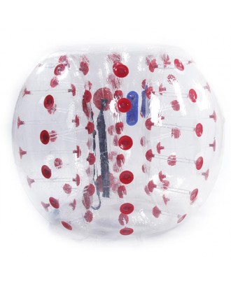 1.5M PVC Inflatable Bumper Bubble Ball Red Dot
