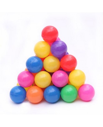 100pcs 8cm Colorful Fun Soft Plastic Ocean Ball Swim Pit Toy Baby Kids Toy Mix Color